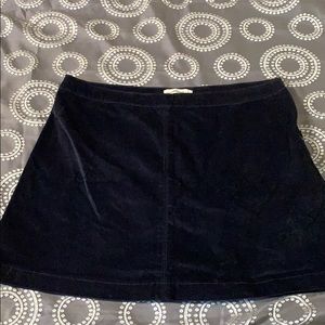 Abercrombie and Fitch Lg. navy bl cord skirt short